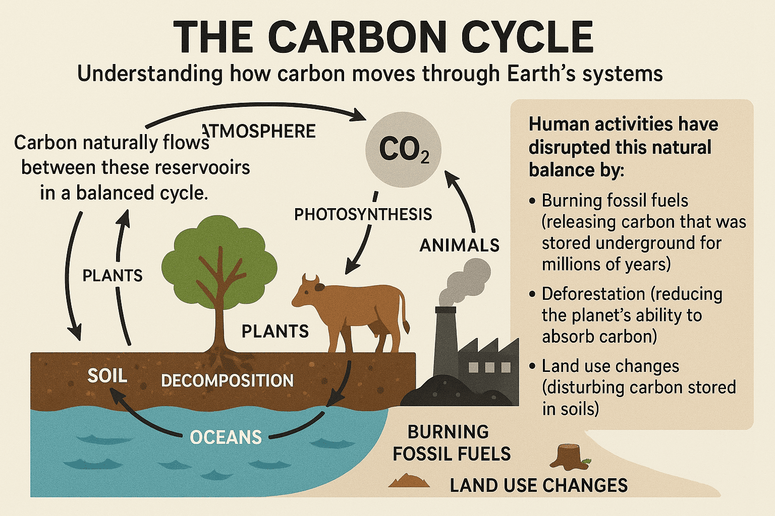 Carbon Cycle Infographic